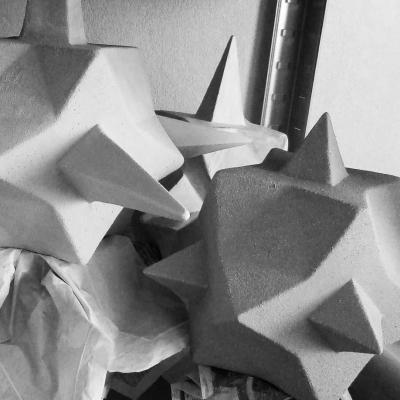 Atelier coulisse sculpture sechage
