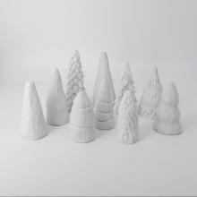 Noel sapins en porcelaine