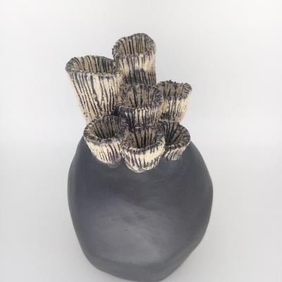 Gres vase contemporain vague 1
