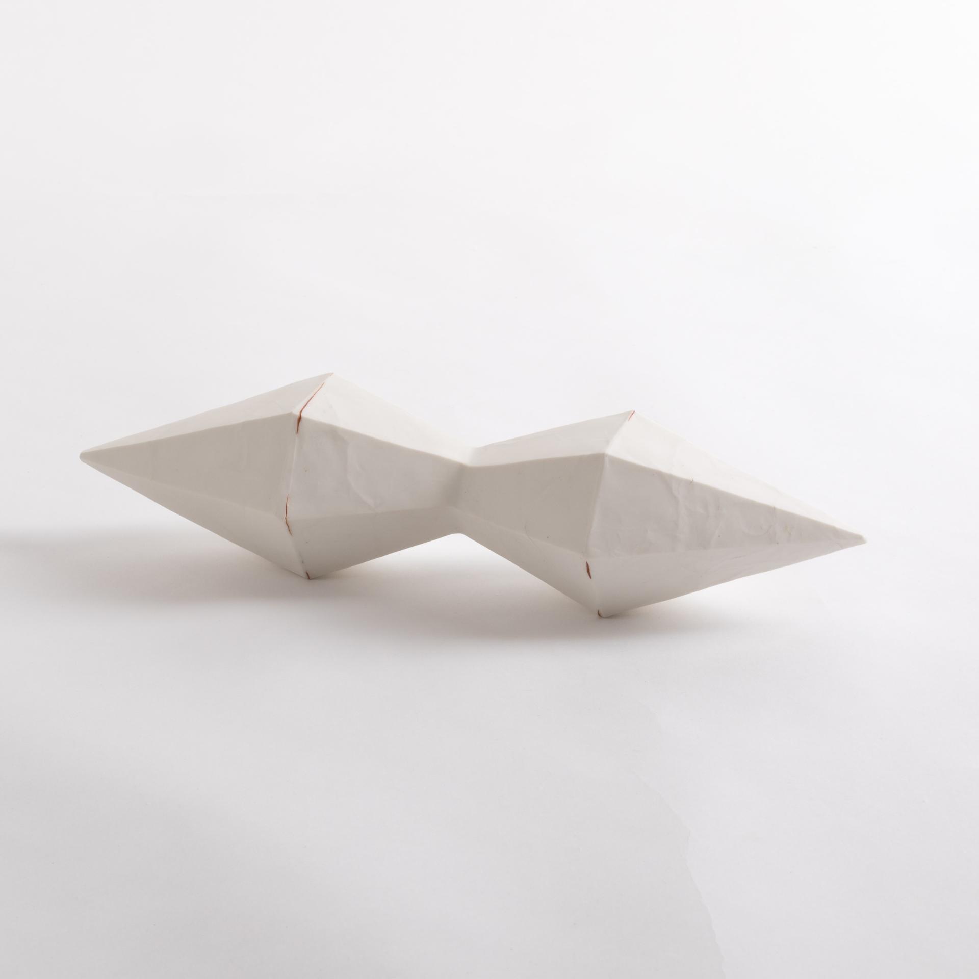 Porcelaine geometrique sculpture