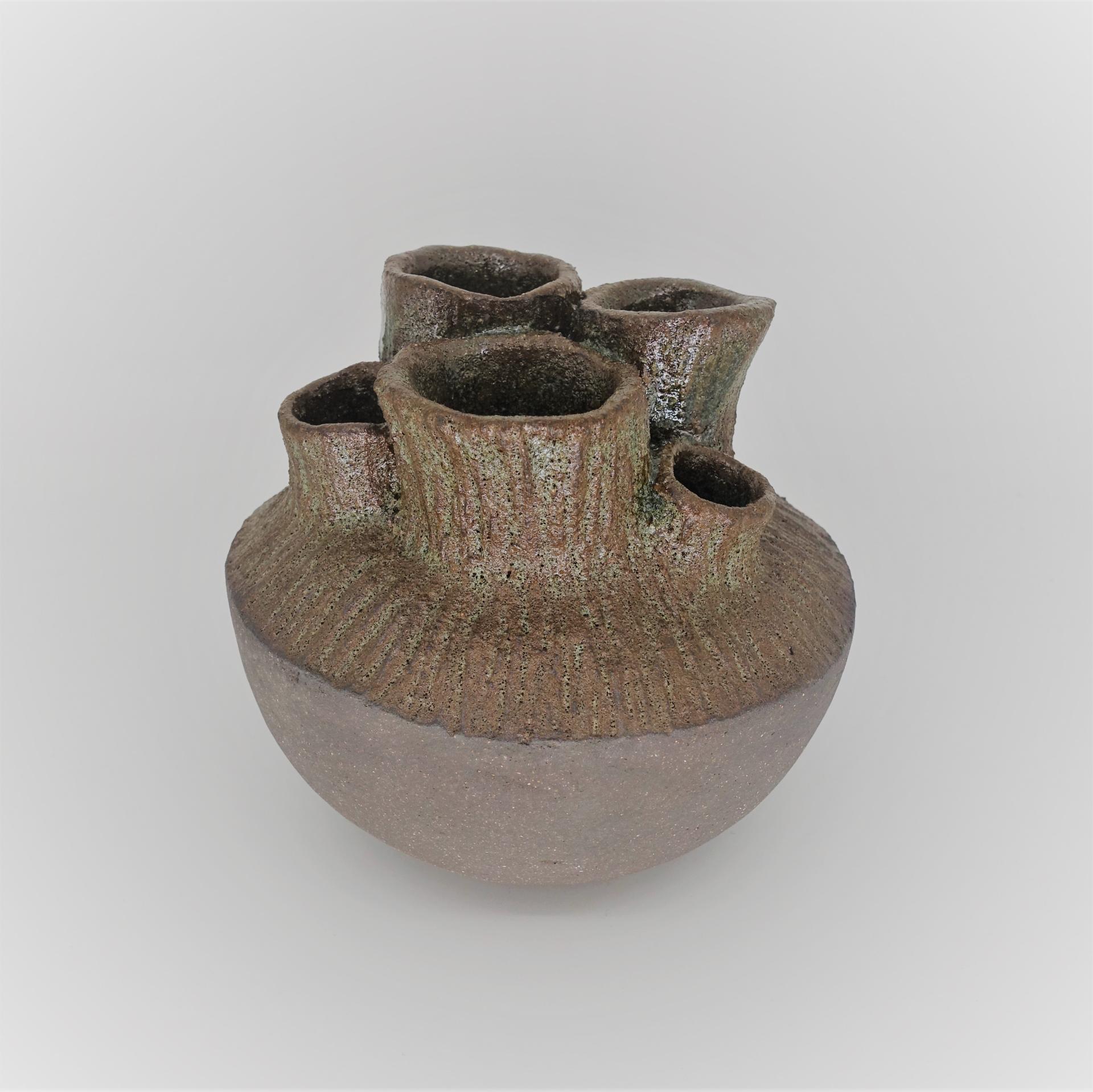 Vase corail sphere ceramique